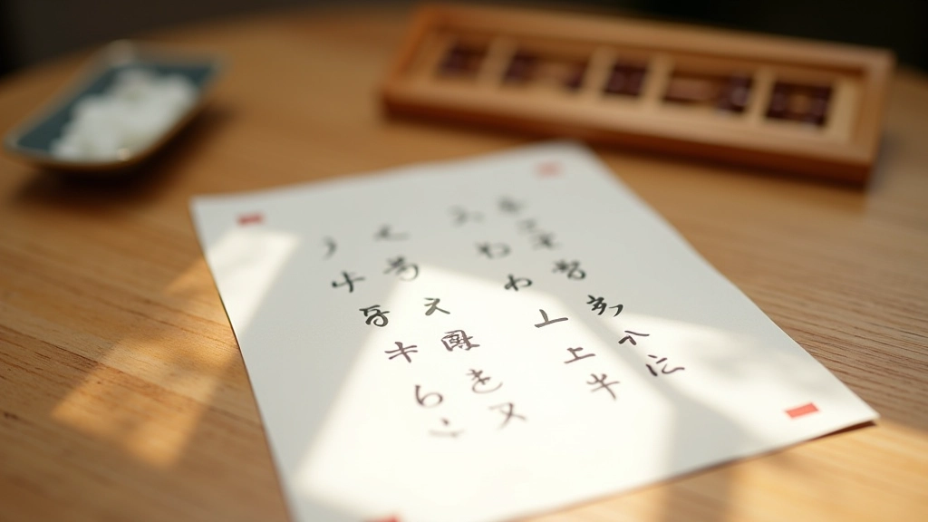 Sada tradičních japonských čísel a počítacích pomůcek