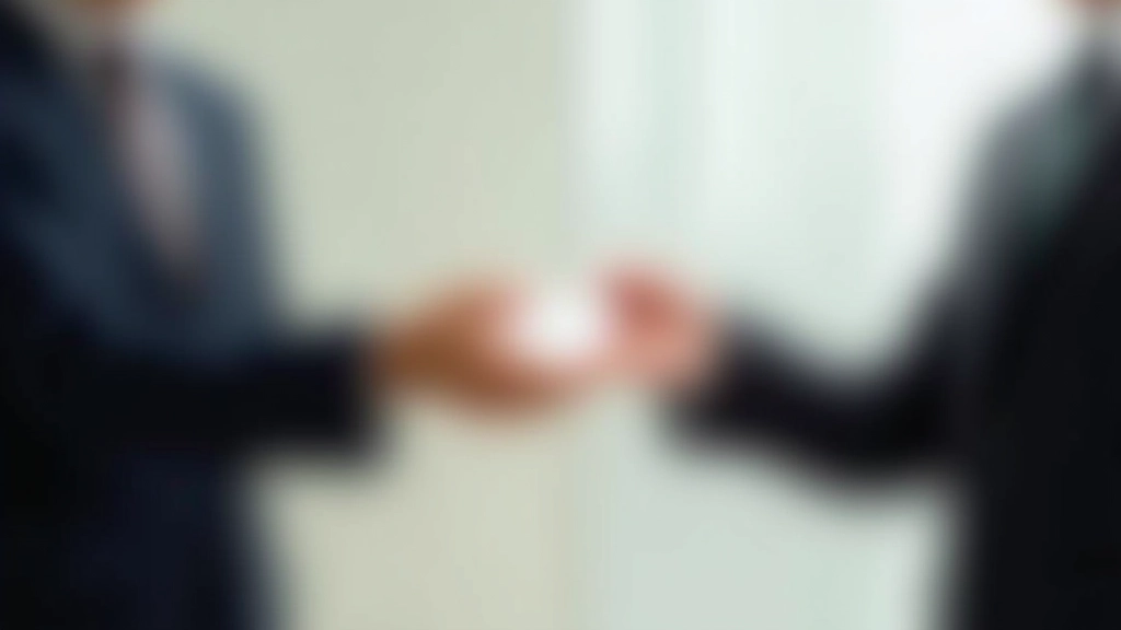 Dva muži si vyměňují vizitky obě rukama jako součást japonské obchodní etikety